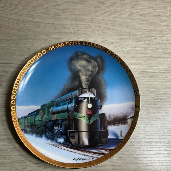 THE MAPLELEAF - GRAND TRUNK RAILROAD PLATE Limited Edition #209 Paul Adams - Picture 2 of 9